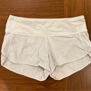 Lululemon Size 2 Light Gray Athletic Layered Shorts